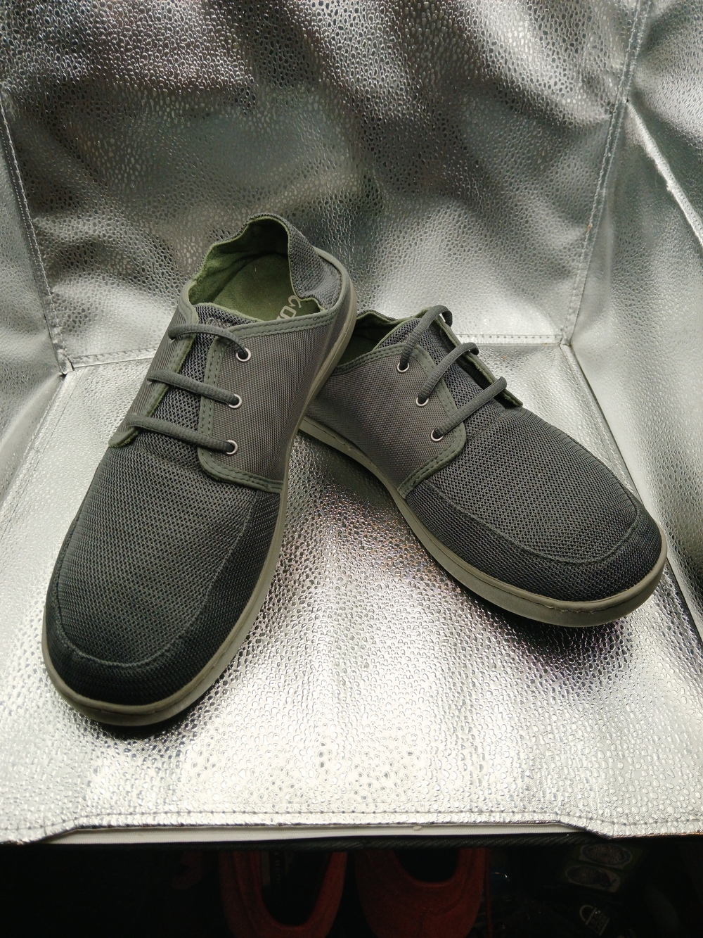OluKai Dark Gray Mesh Lace-Up Sneakers Men's Size 11